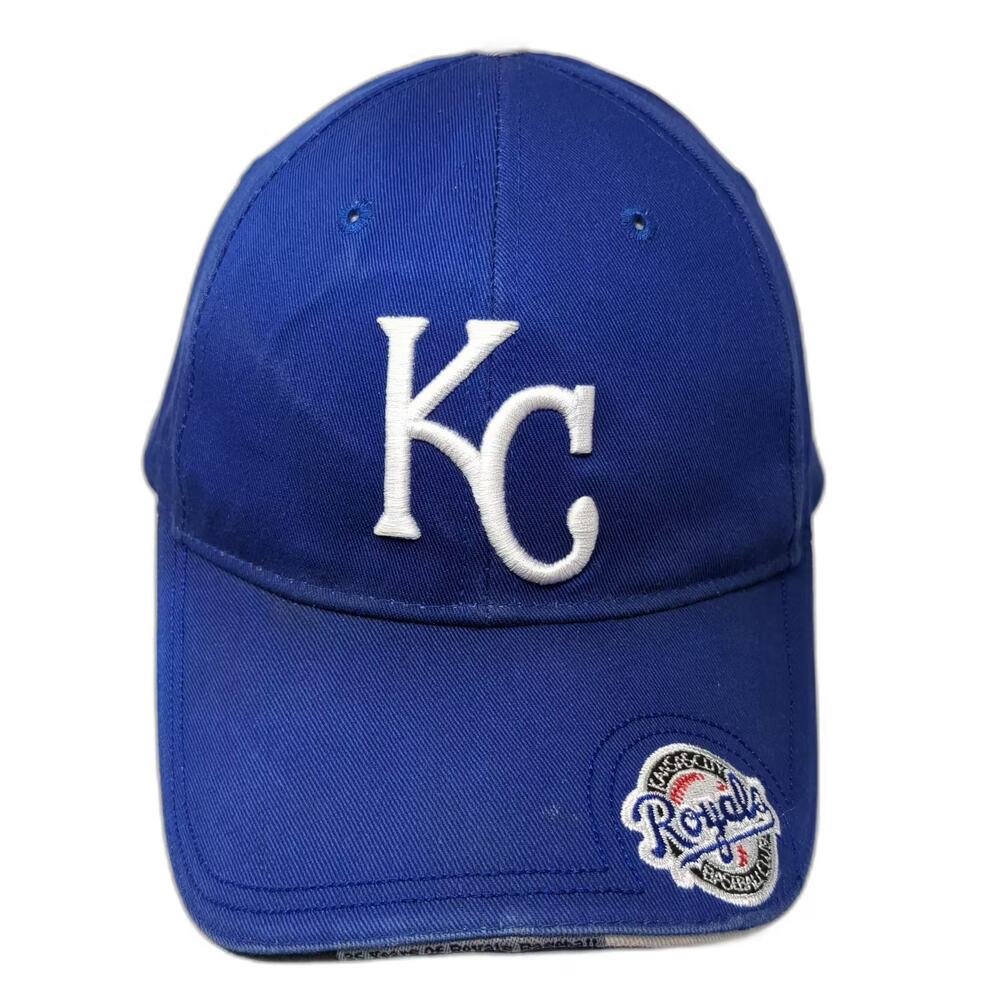 Kansas City Royals MLB CAM Baseball Cap Blue White Season Ticket Holder One Size
